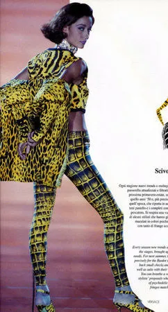 Iconic Vintage 1992 GIANNI VERSACE Leopard Vest