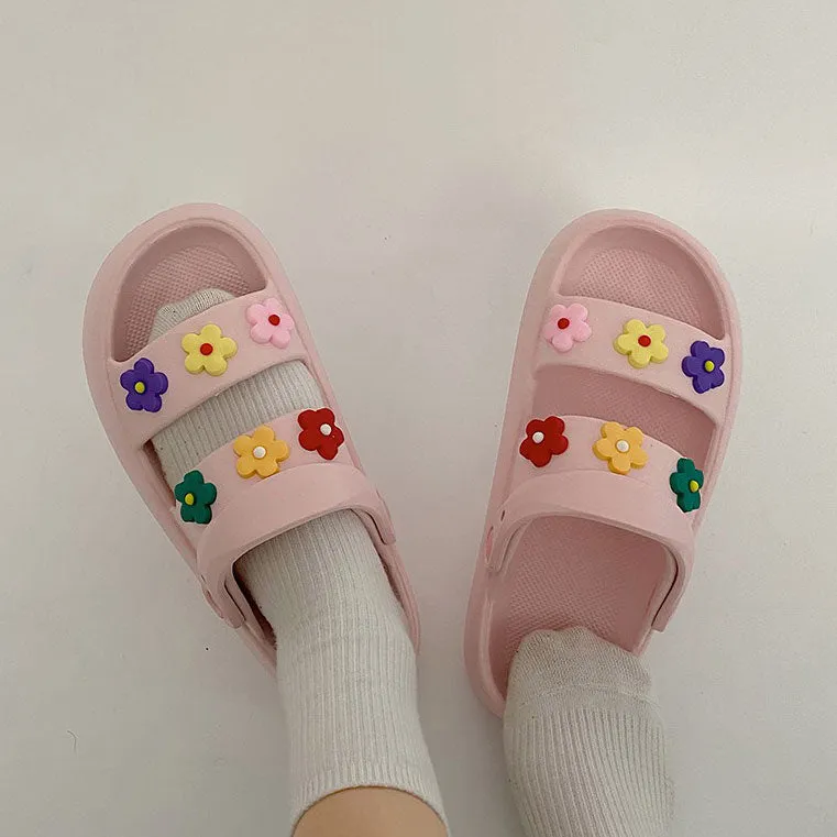 Indie Aesthetic Flower Sandals