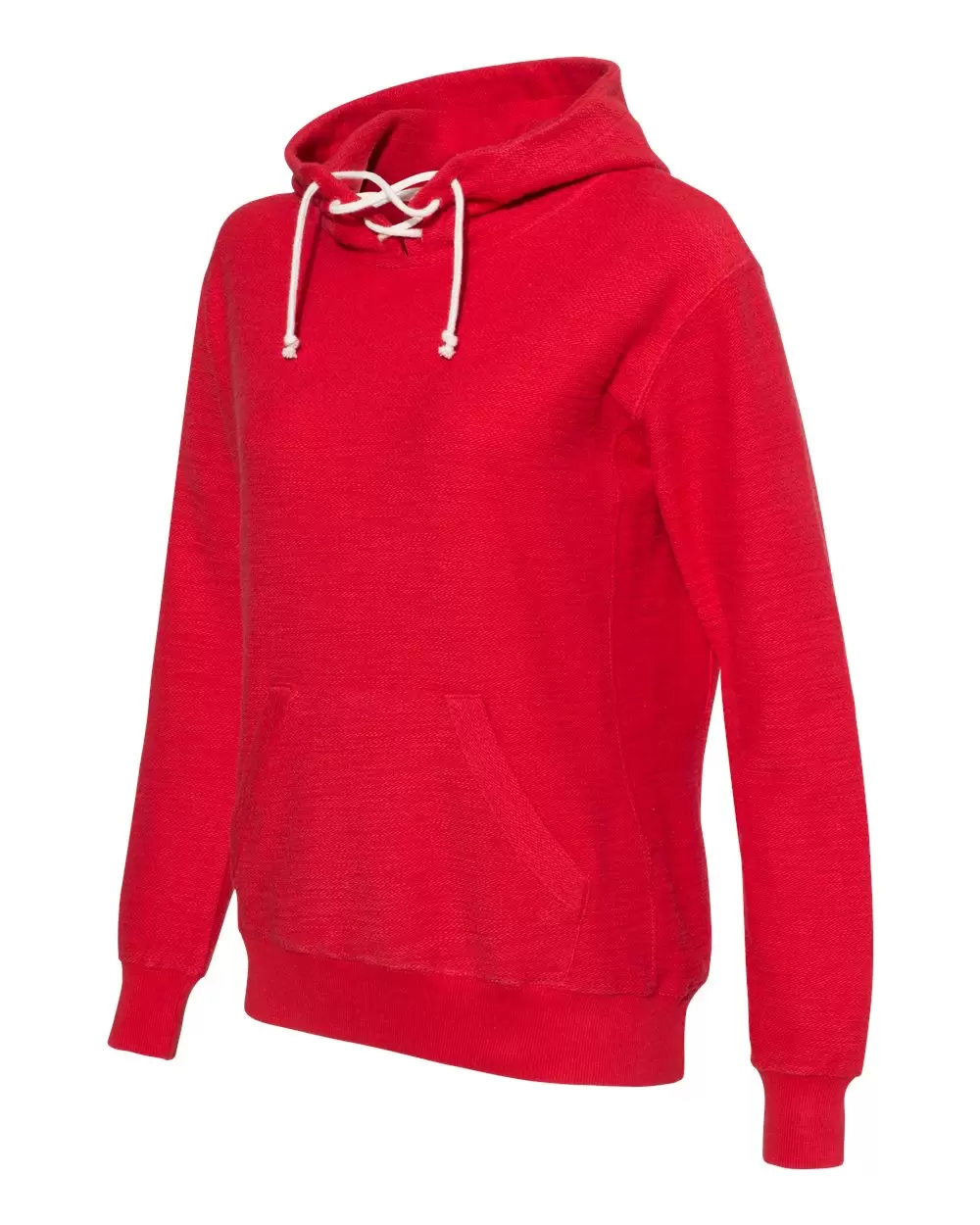 J America 8694 Women’s French Terry Sport Lace Scuba Hooded Pullover SKU: 8694