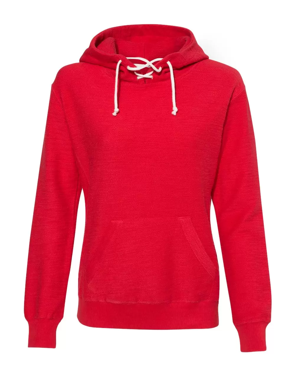 J America 8694 Women’s French Terry Sport Lace Scuba Hooded Pullover SKU: 8694