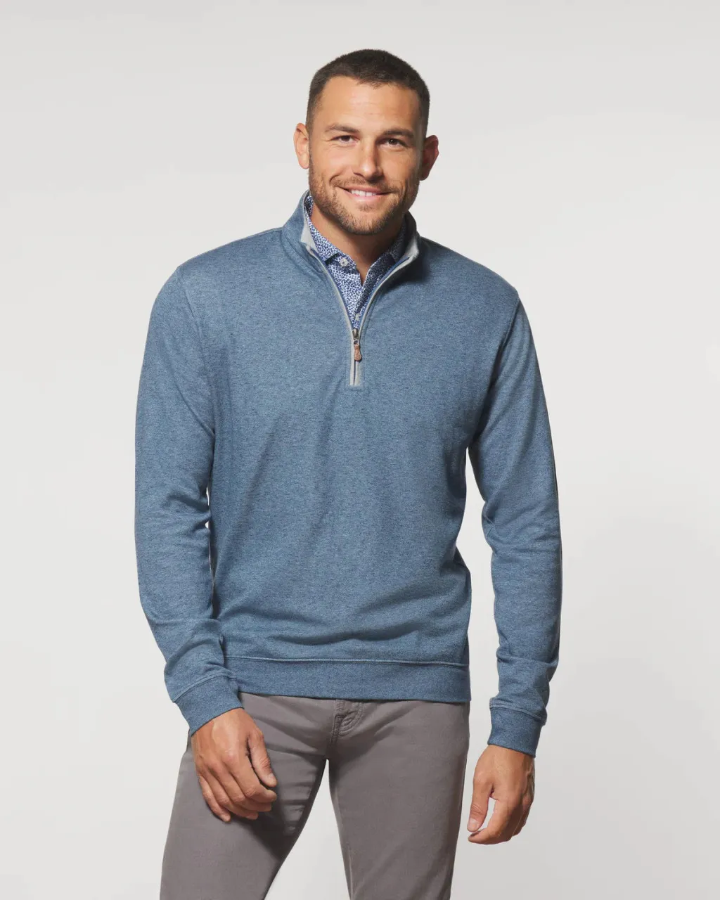 Johnnie-O The Sully 1/4 Zip Pullover: Helios Blue