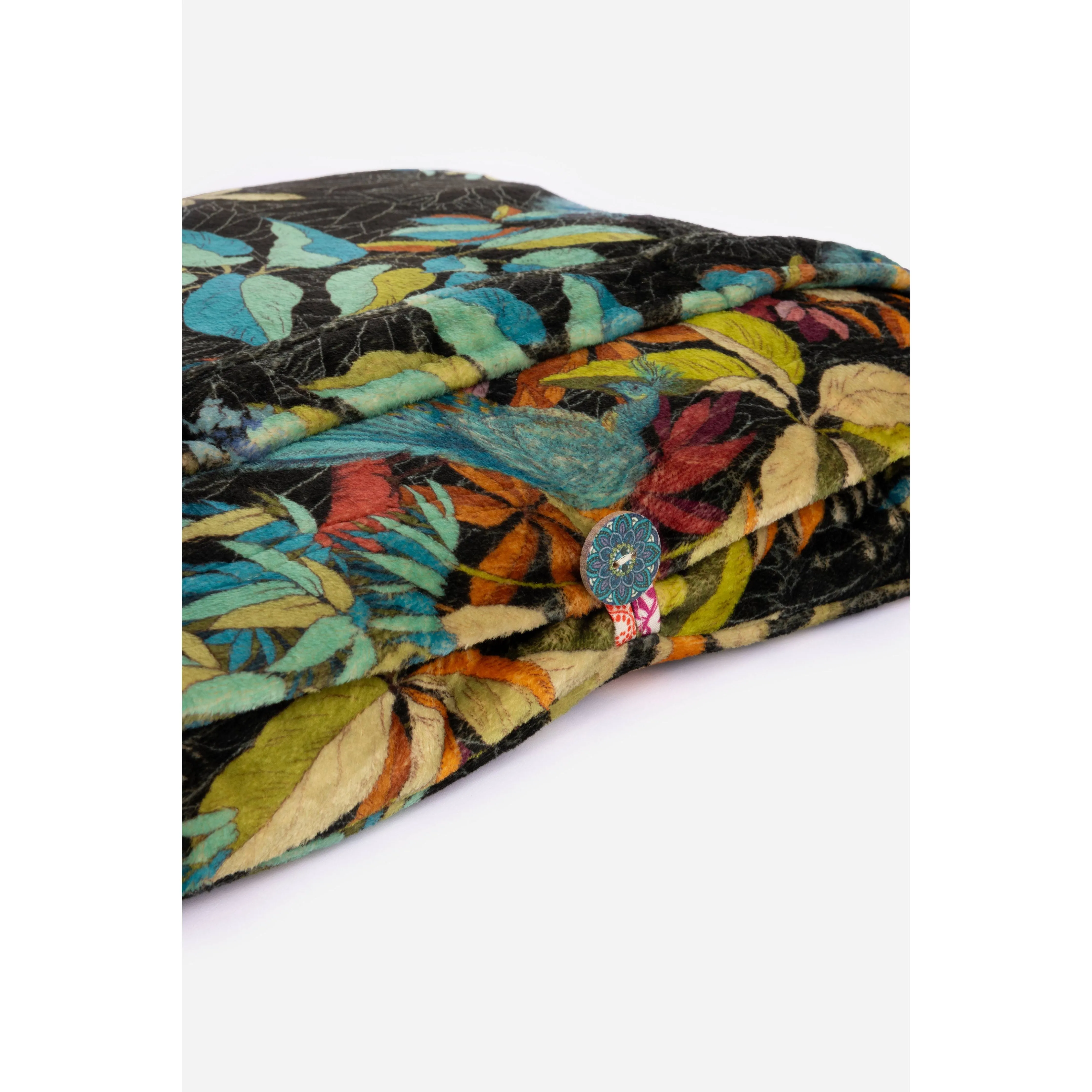   Johnny Was Paon Travel Blanket in Paon Print   