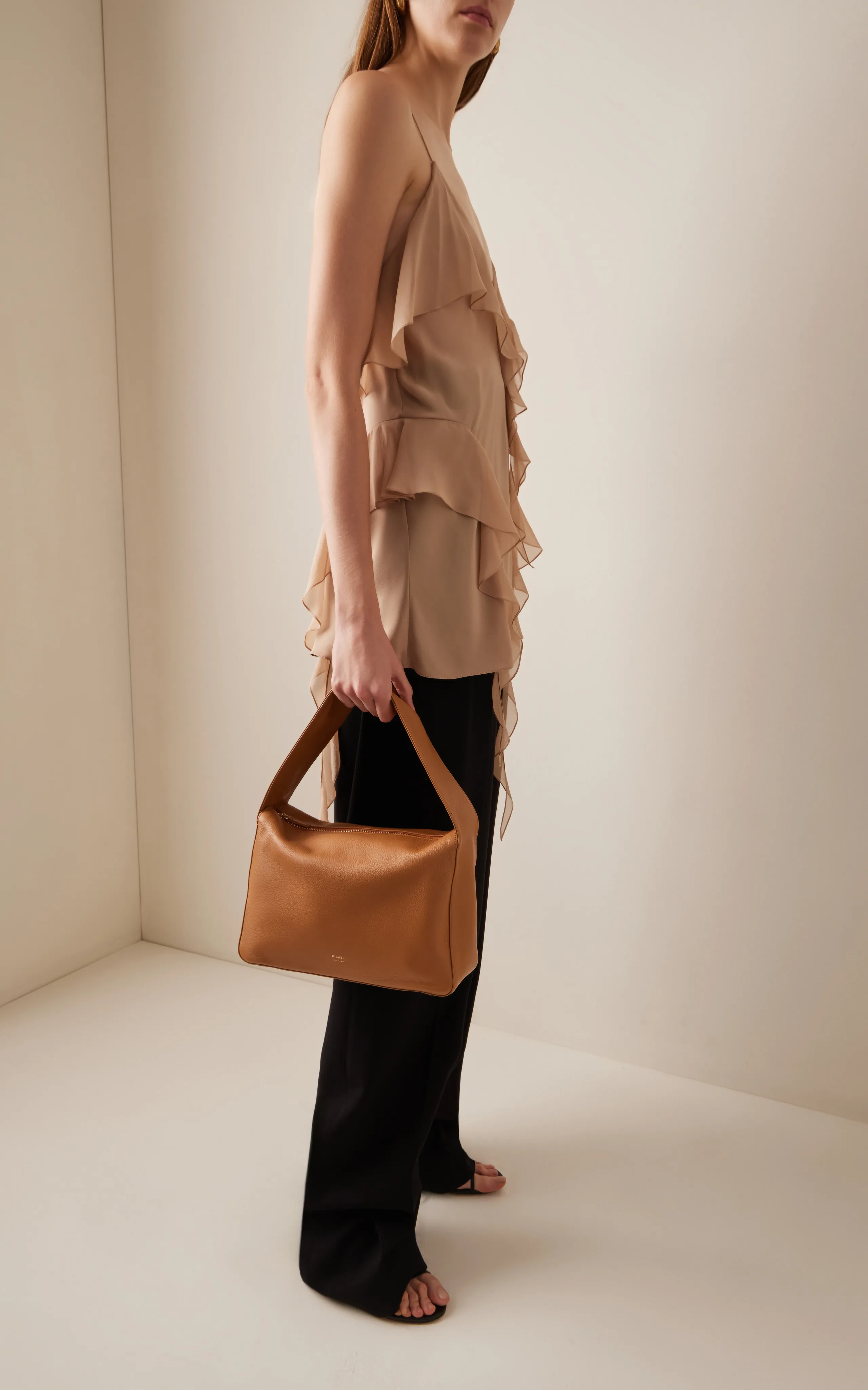 Khaite Elena Leather Shoulder Bag