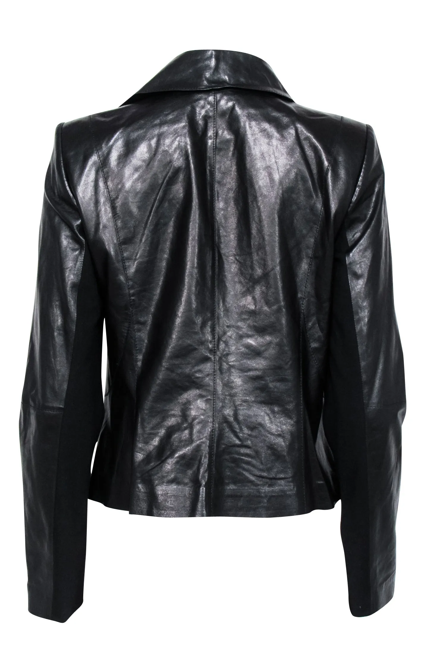 Lafayette 148 - Moto Zipped Leather Jacket Sz 6