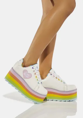 Lala Care Bears Platform Sneakers-