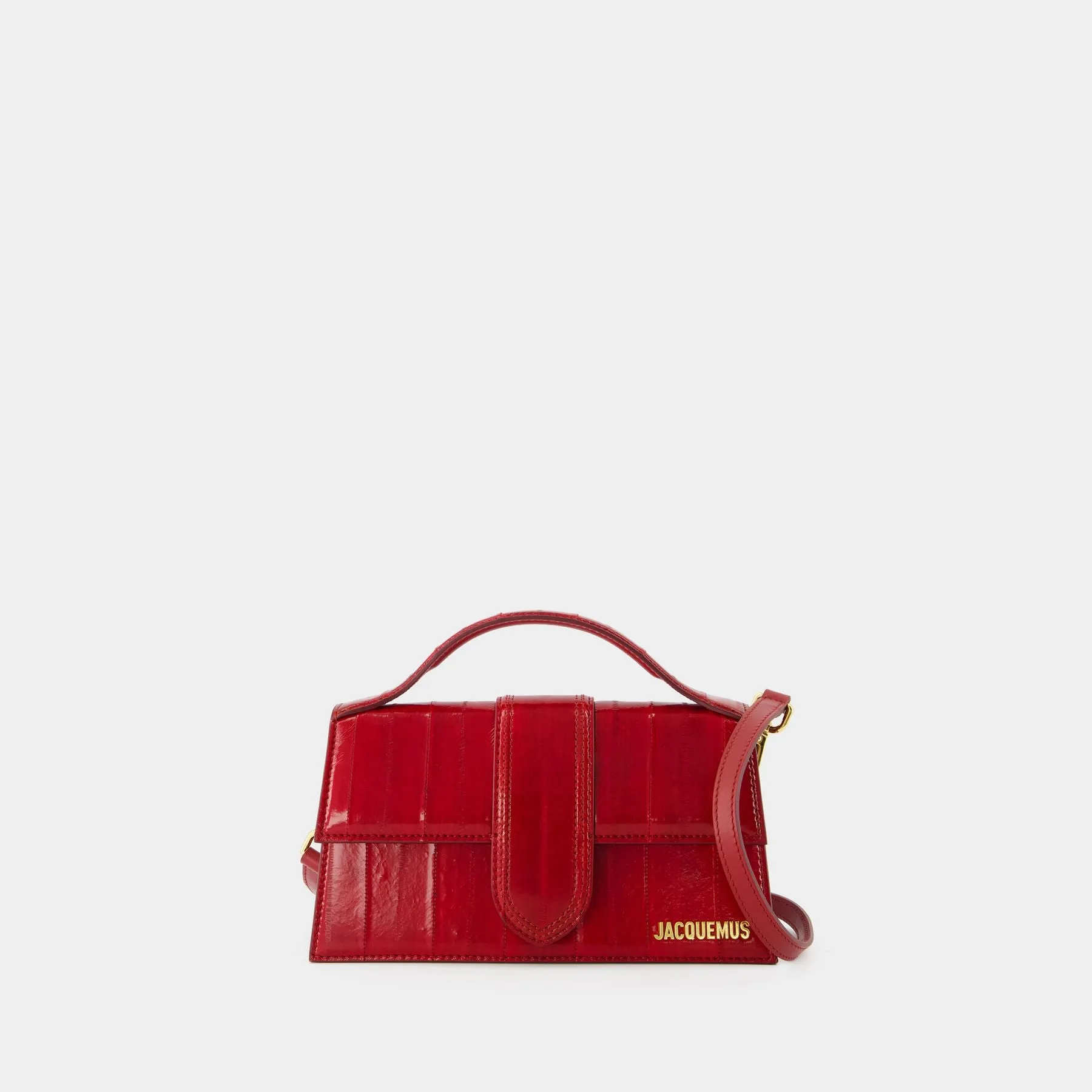 Le Grand Bambino Crossbody - Jacquemus - Leather - Dark Red