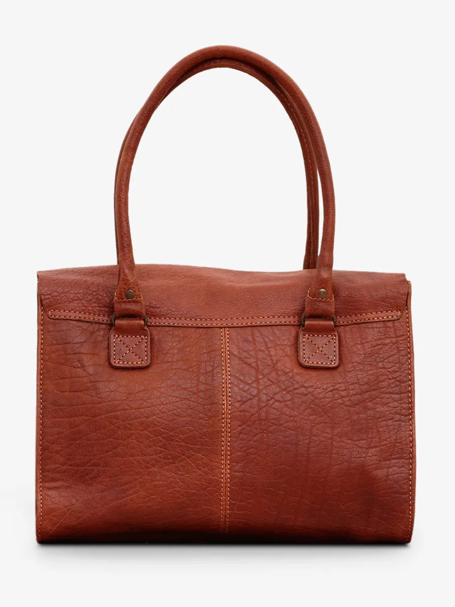 leather shoulder bag for woman Brown - LeRive Gauche - M Light Brown | PAUL MARIUS