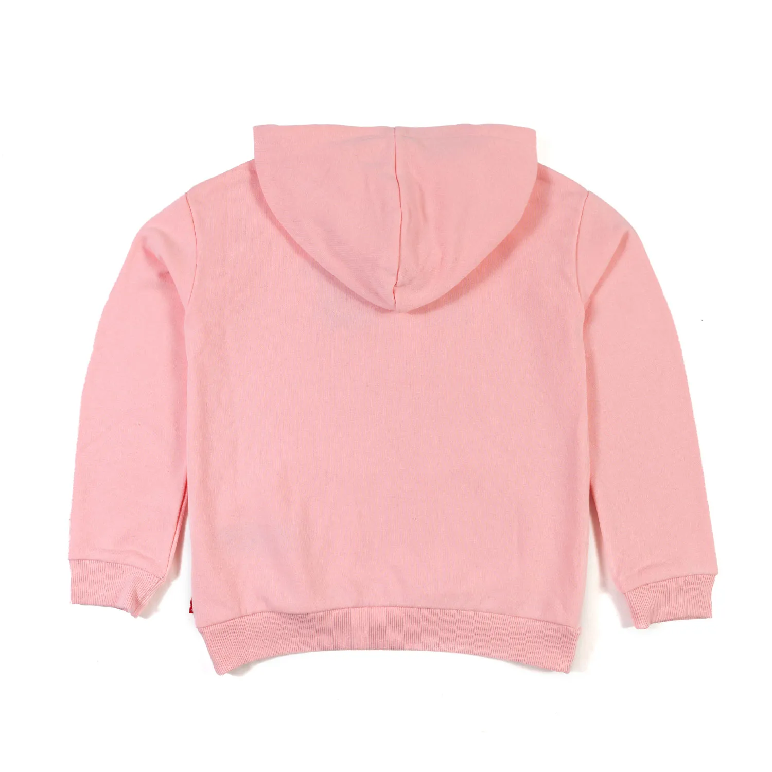 Levi's Pink Hoodie With Blue Logo For Girls