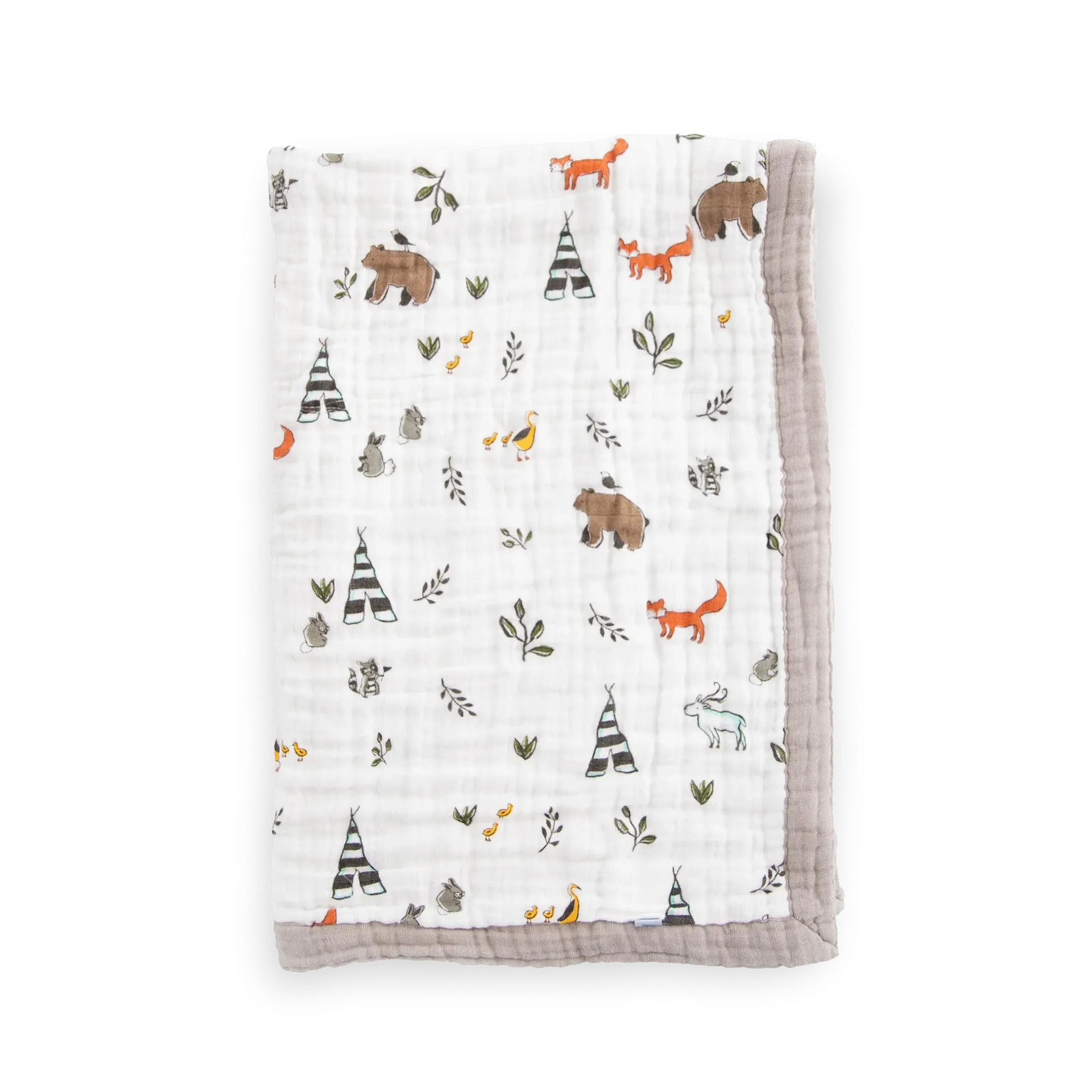 Little Unicorn Cotton Muslin Baby Quilt - Forest Friends