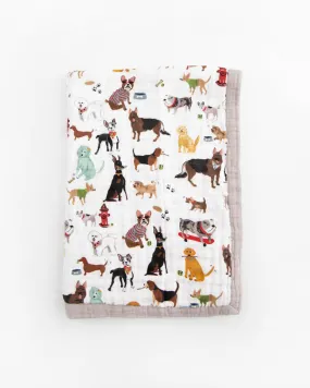 Little Unicorn Cotton Muslin Baby Quilt - Woof