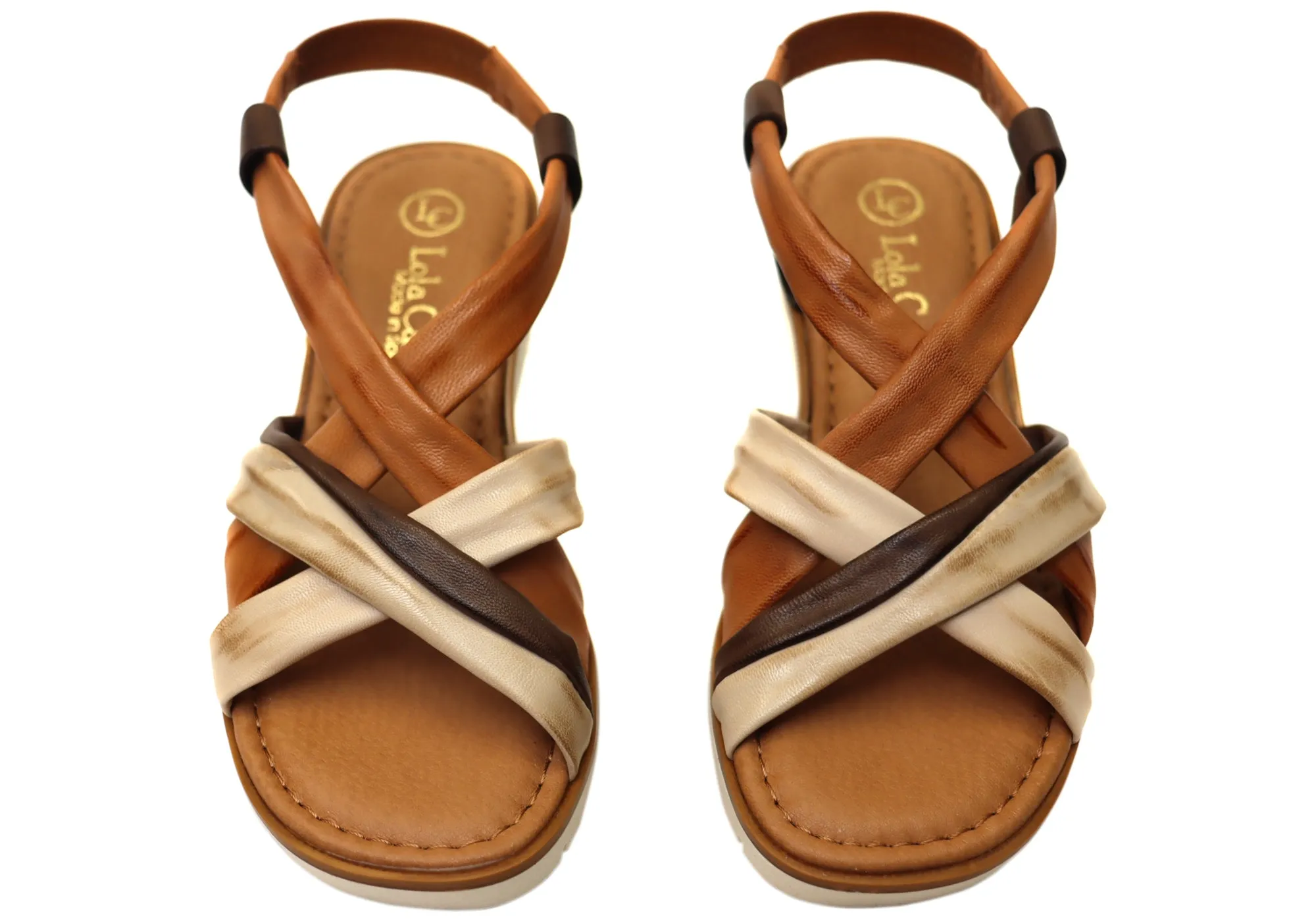 Lola Canales Daphne Womens Comfortable Leather Sandals Made In Spain