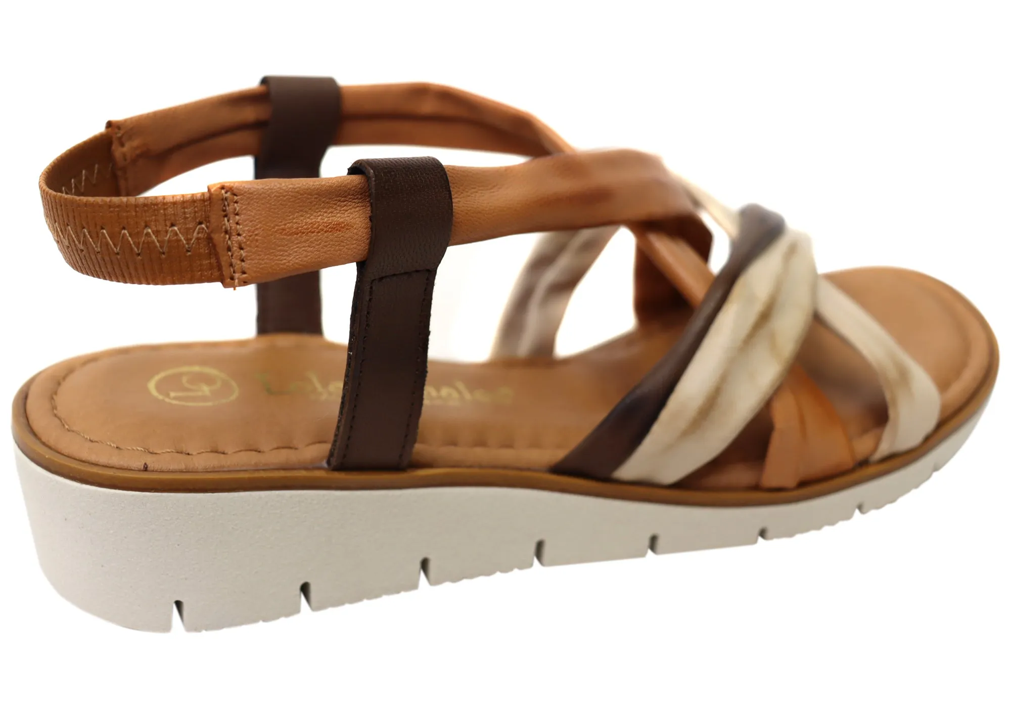 Lola Canales Daphne Womens Comfortable Leather Sandals Made In Spain