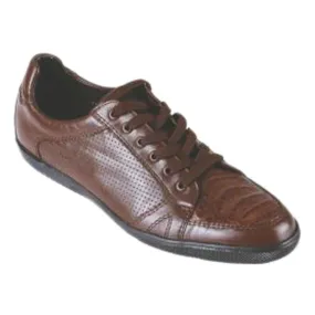 Los Altos Ostrich Sneakers Brown