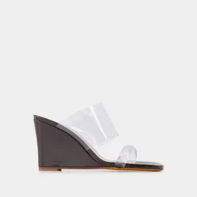 Maryam Nassir Zadeh  Olympia Wedge Sandals - Maryam Nassir Zadeh - Carob - Leather