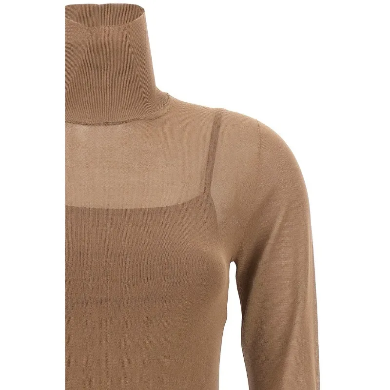 MaxMara  |Viscose yarn turtleneck