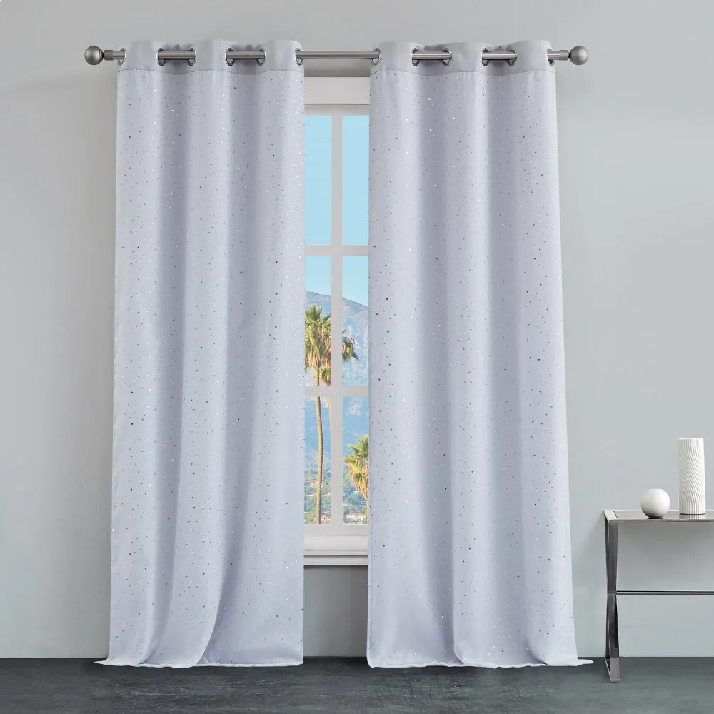 Melody Embellished Double Layer Curtains