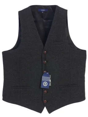 MEN'S 6 BUTTON CUSTOM FORMAL TWEED VEST