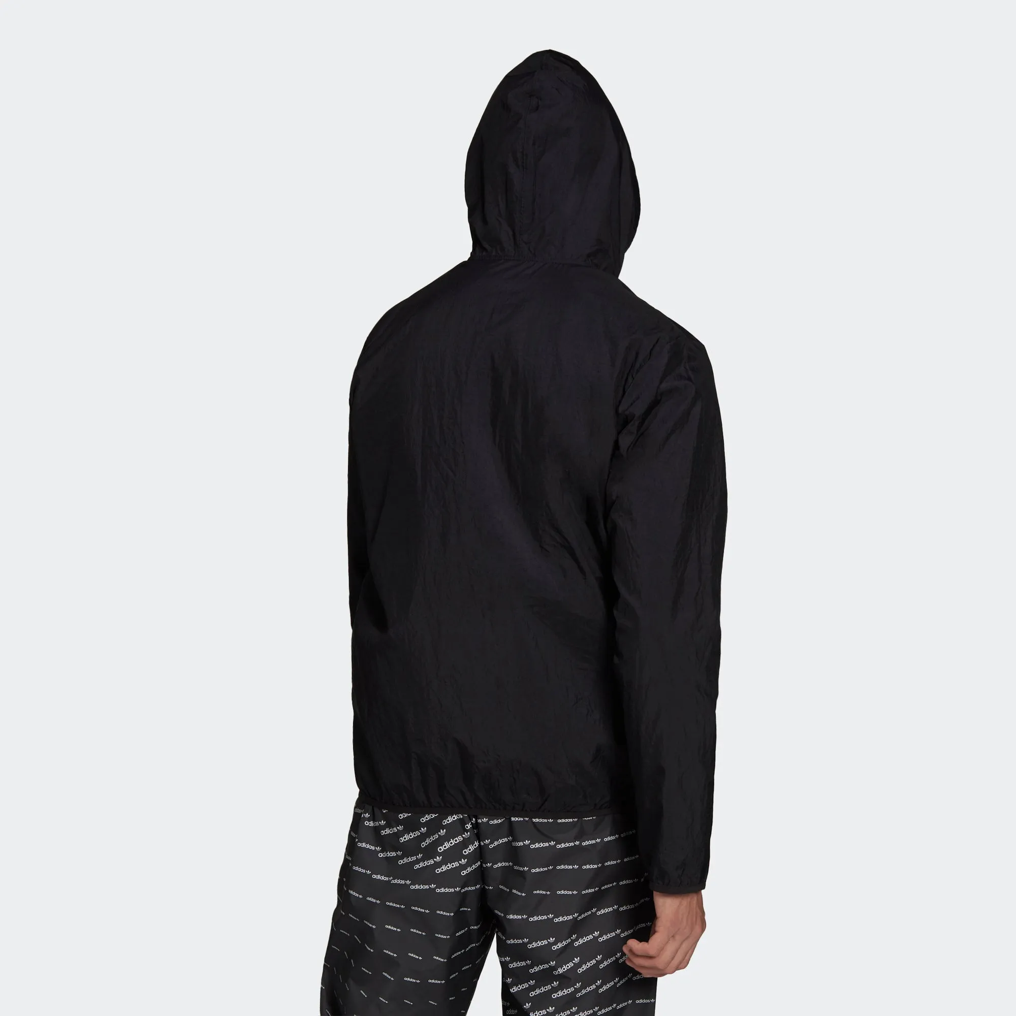 Men's adidas Originals Adicolor Essentials Trefoil Windbreaker Black