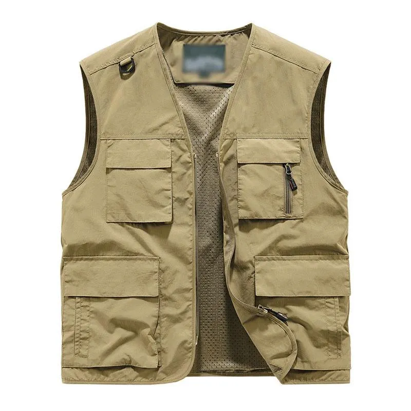 Men's Casual V-Neck Quick Dry Vest 87678973M