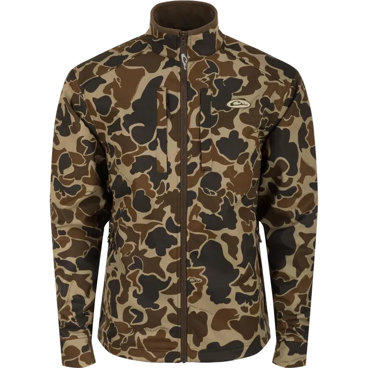 MEN'S DRAKE Camo Windproof Softshell Jacket DS7521-016