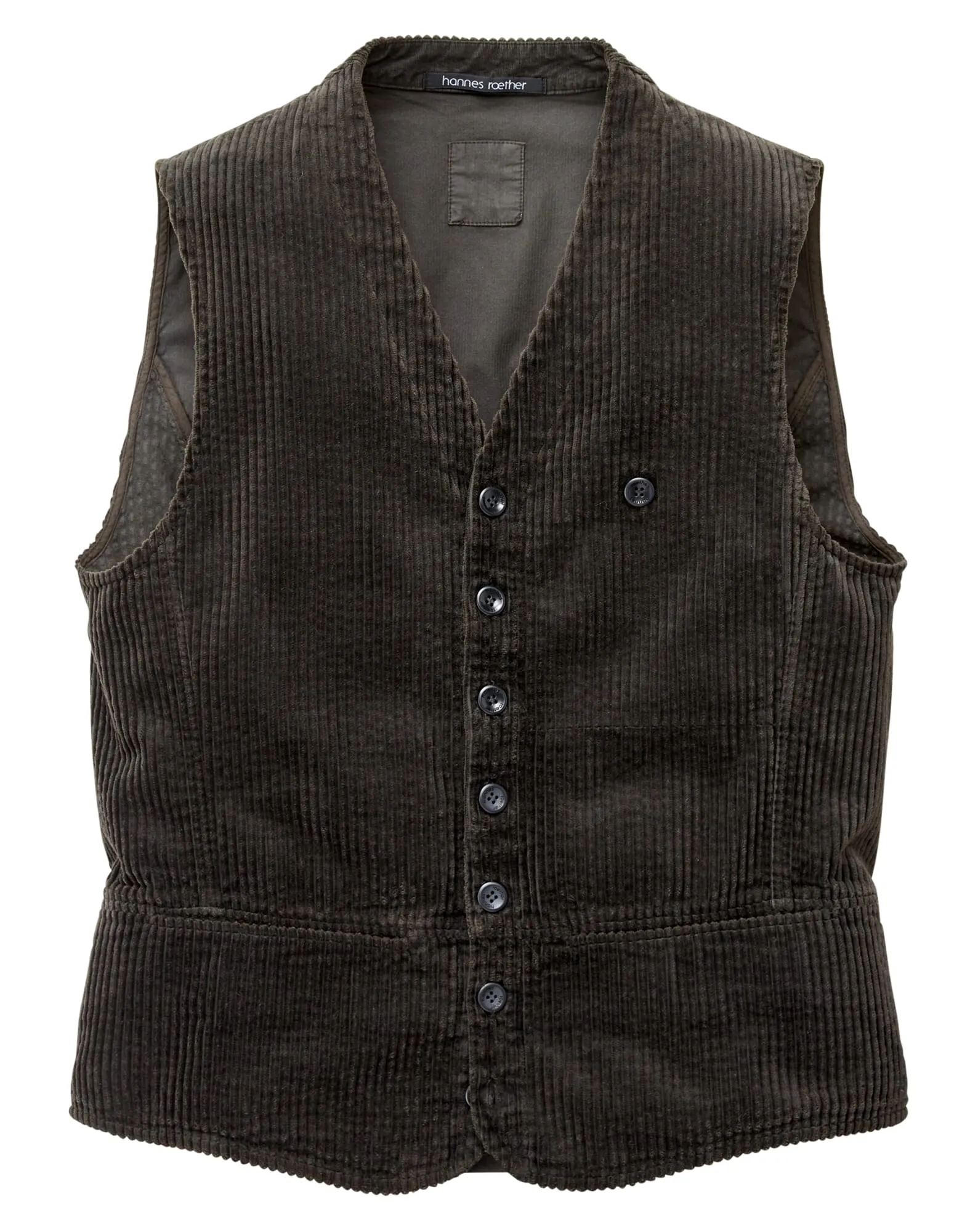 Men's corduroy vest, Anthracite | Manufactum