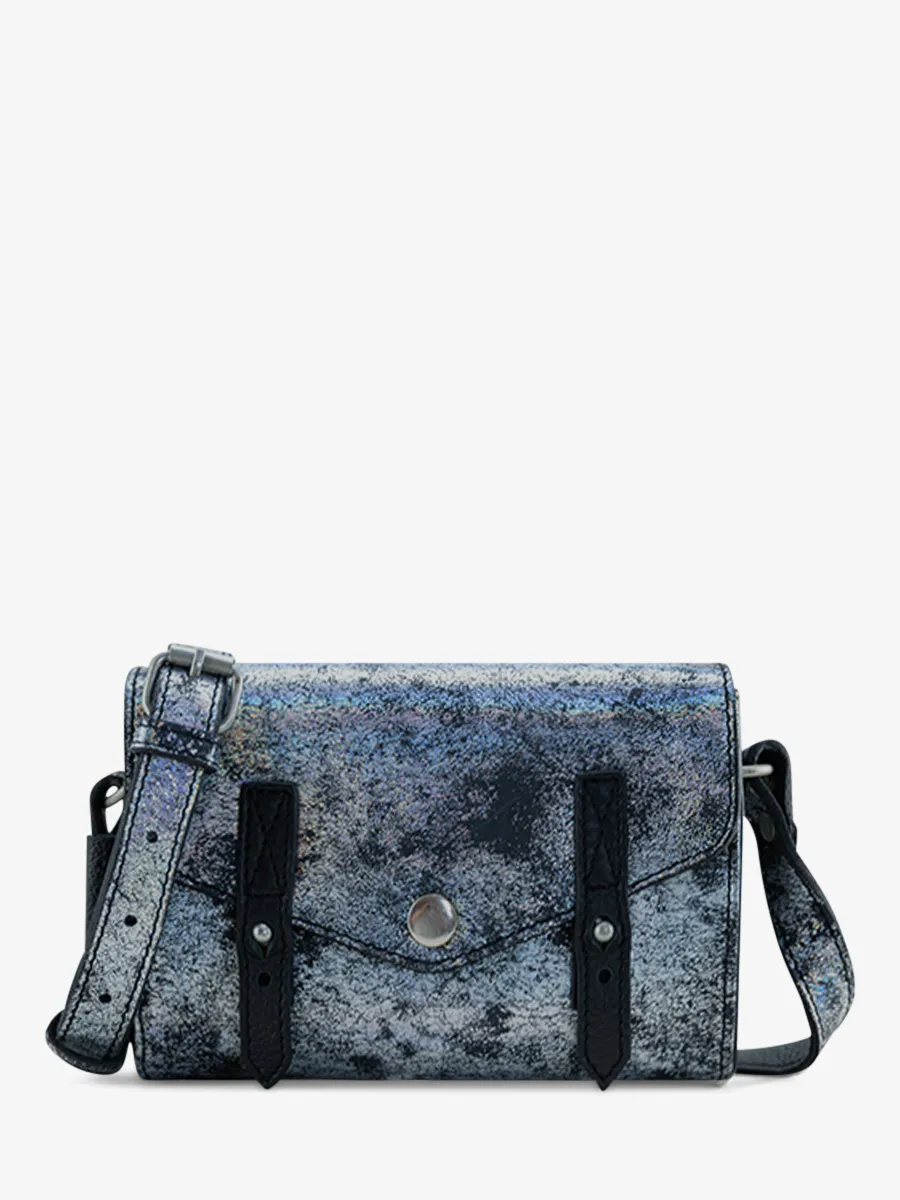 Mini Holographic Leather Shoulder Bag for Women - LeMini Indispensable Galaxy | PAUL MARIUS