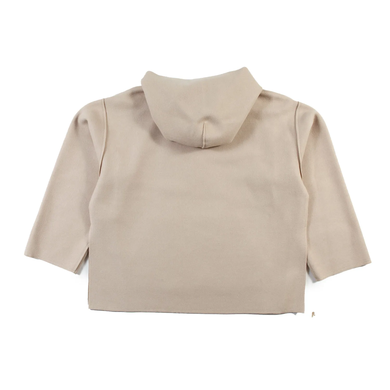 Mm6 Maison Margiela Beige Mm6 Maxi Hoodie For Teen Girls