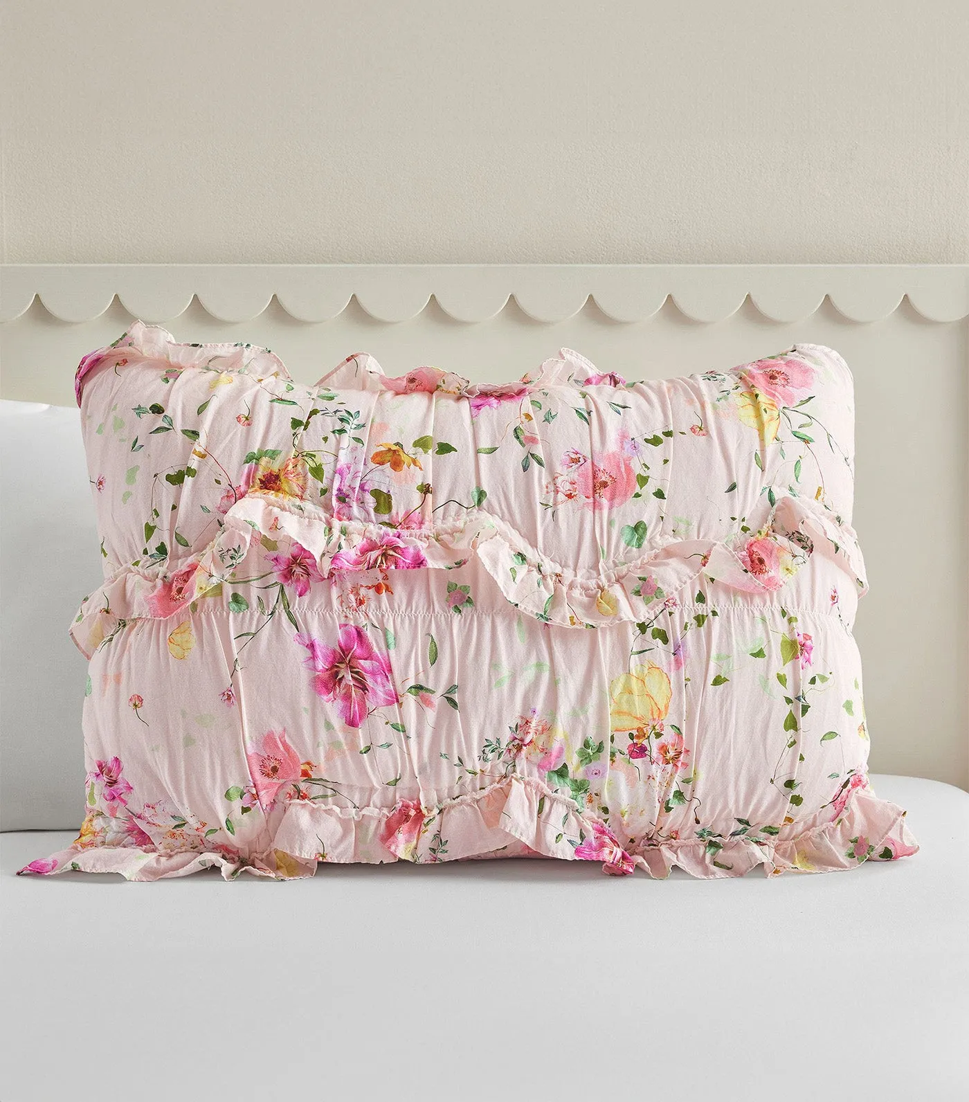 Monique Lhuillier Jolie Quilt and Shams, Multicolor