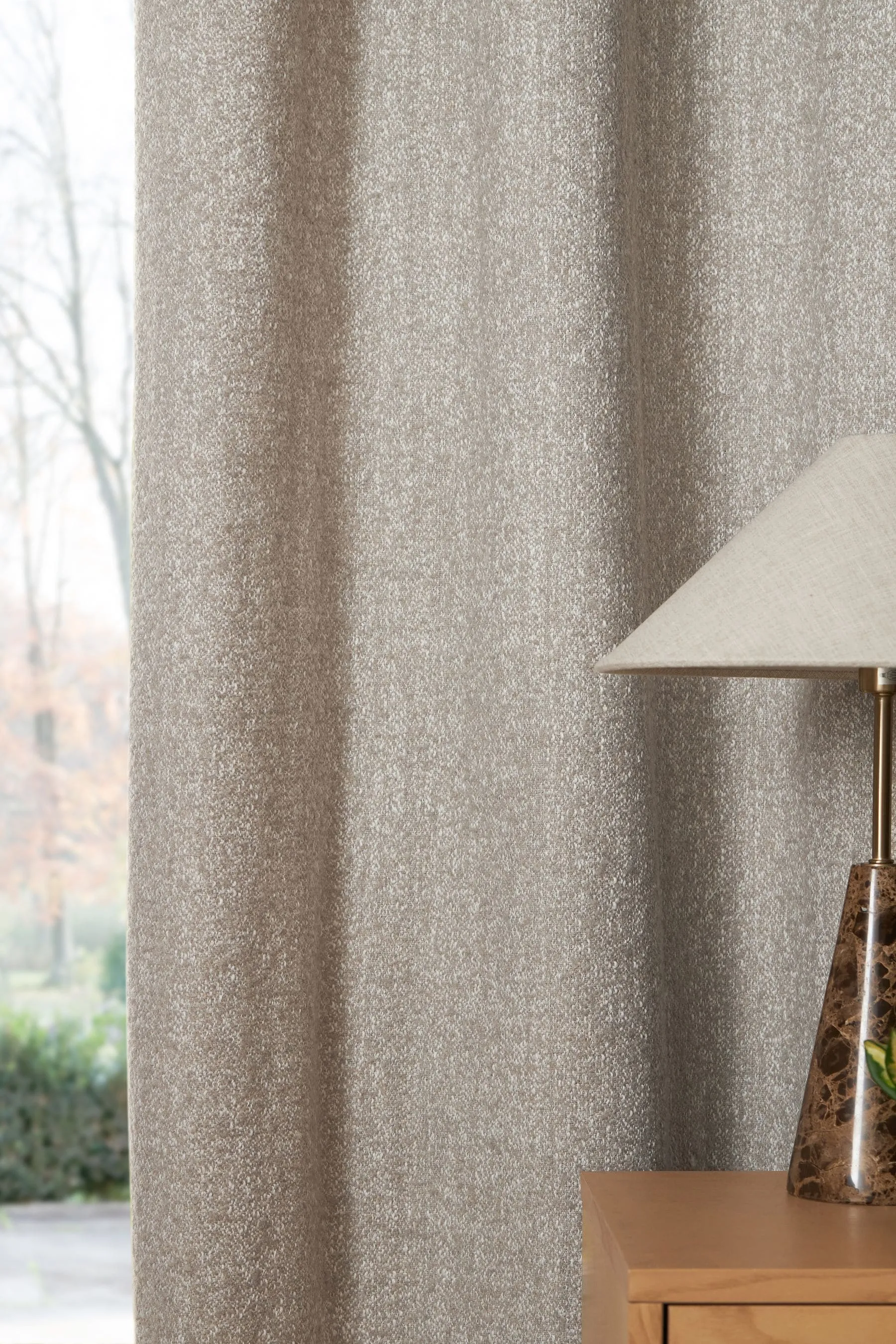 Natural Cosy Texture Super Thermal Eyelet Curtains