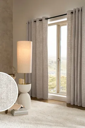 Natural Cosy Texture Super Thermal Eyelet Curtains