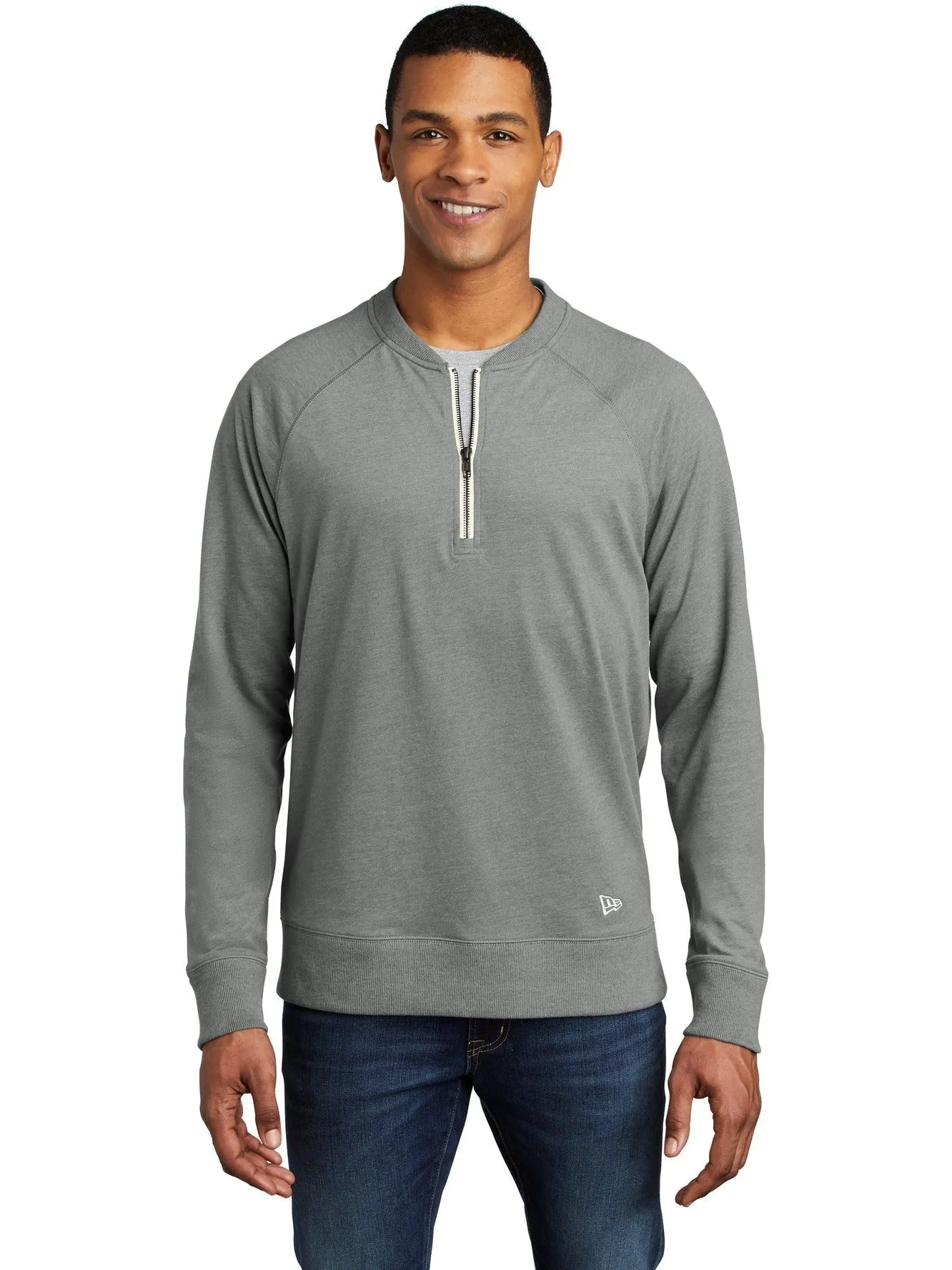 New Era Sueded Cotton Blend 1/4-Zip Pullover