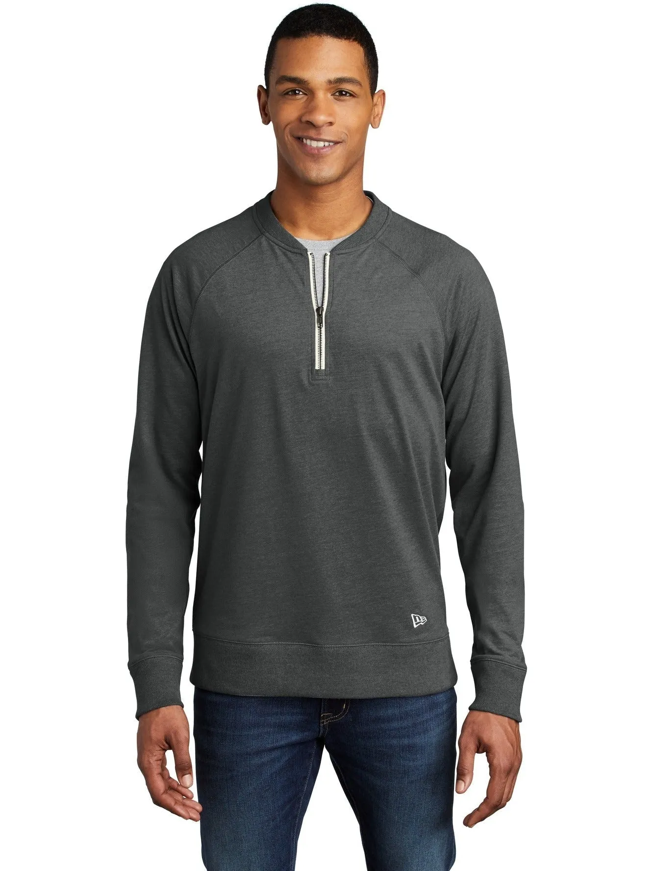 New Era Sueded Cotton Blend 1/4-Zip Pullover