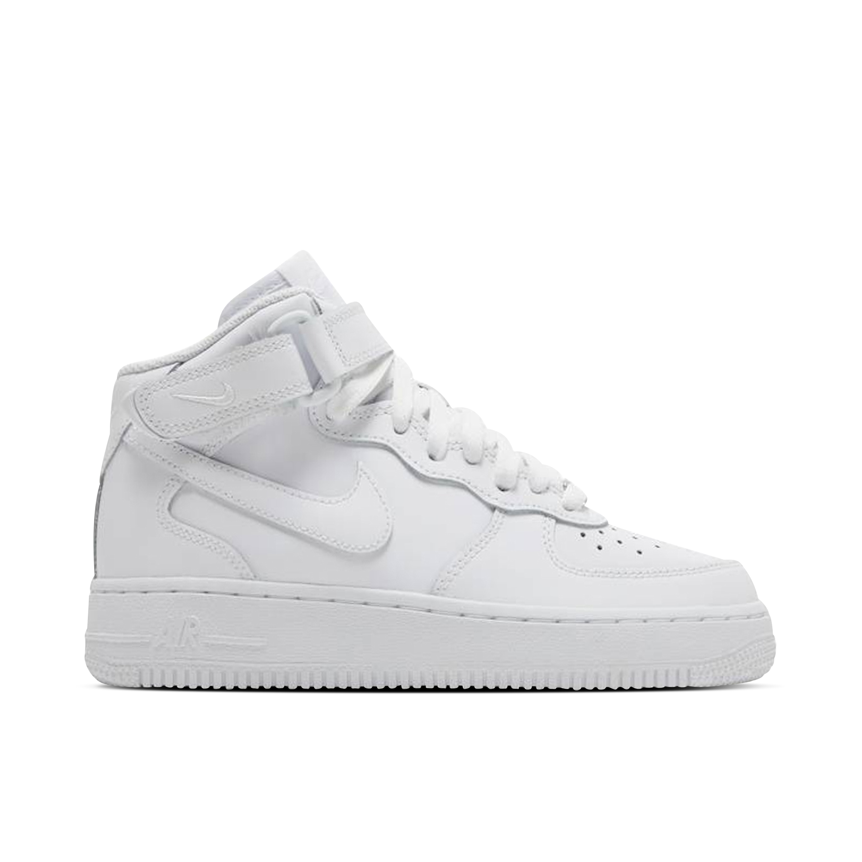 Nike Air Force 1 Mid LE Triple White GS | DH2933-111 | Laced