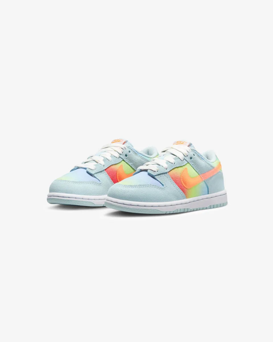 NIKE PS DUNK LOW - GLACIERBLUE/ TOTALORANGE/ LTLEMONTWIST