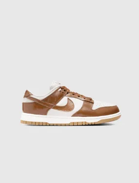 NIKE WOMEN'S NIKE DUNK LOW LX ALE BROWN OSTRICH   BROWN