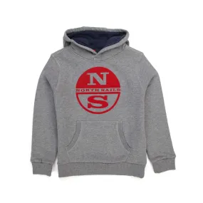 North Sails Grey Hoodie For Teen And Boys