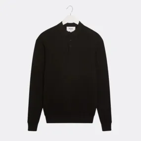 Oban Polo Vertical Knit (Black)