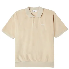 Obey Denton Terry Polo - Oyster Grey