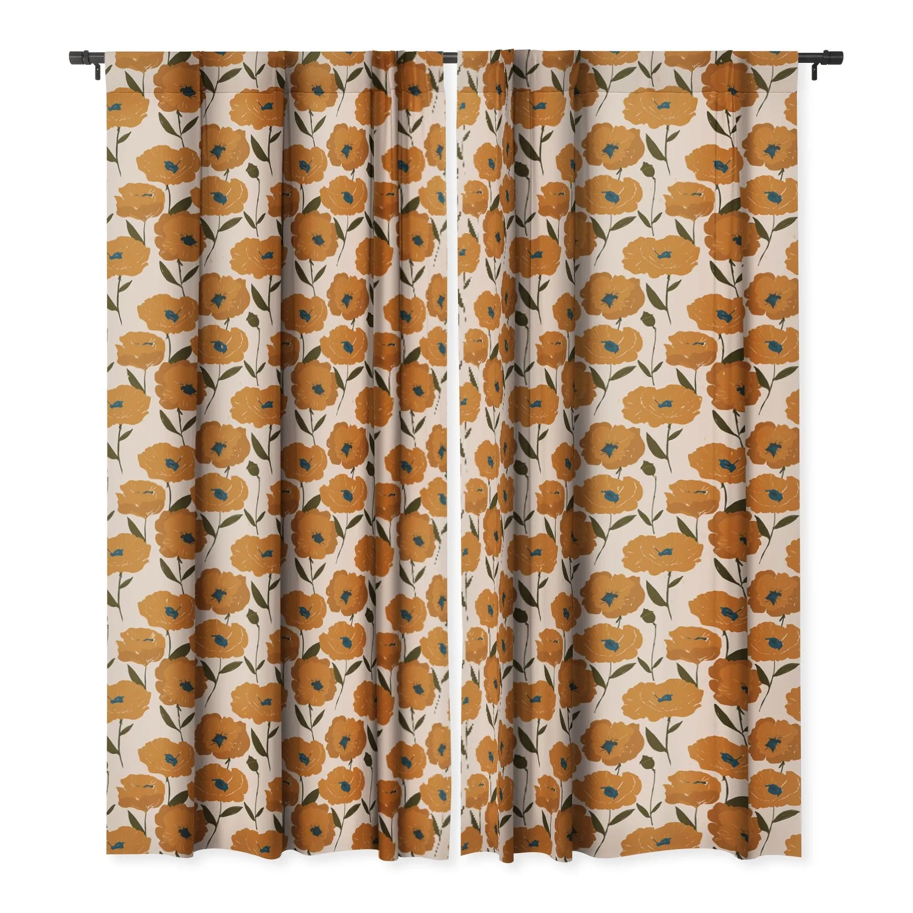 Ole Poppies Playground Blackout Window Curtains (DS)