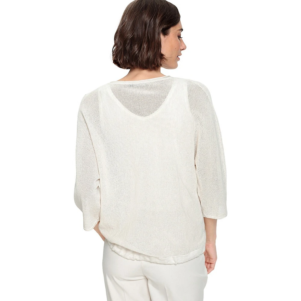 Olsen Fresh Mode Studded Drawstrng Pullover