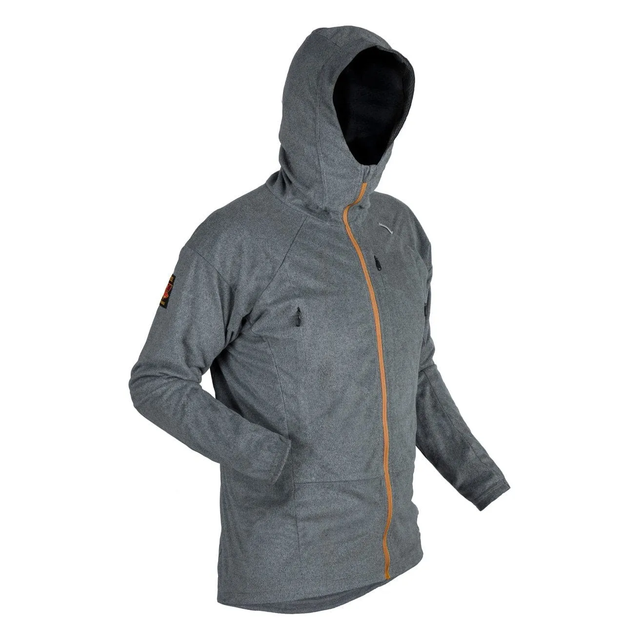 Paramo Enduro Fleece Hoodie Steel Marl / Gold Zips