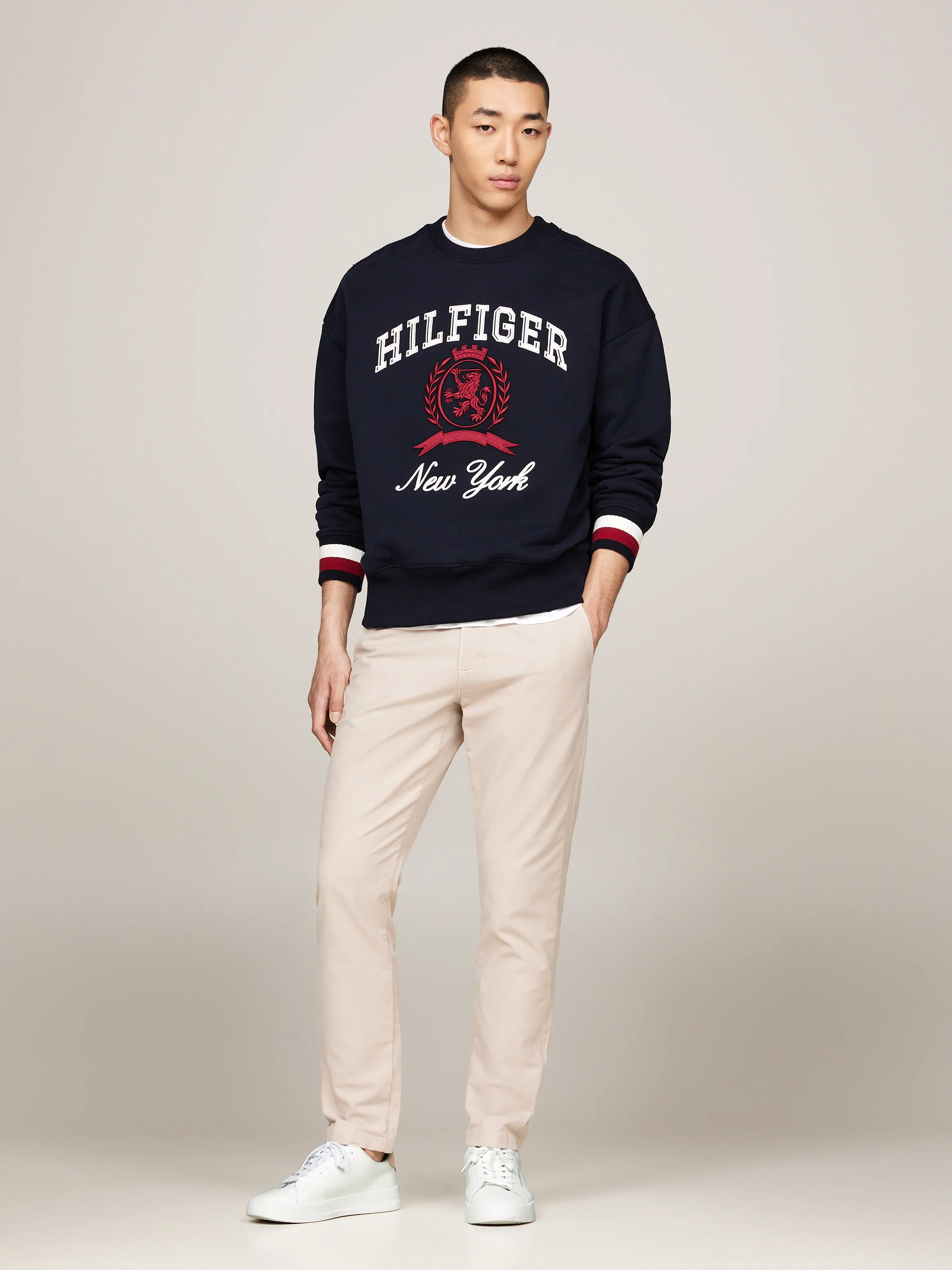 Pebble Grain Logo Court Trainers | Sneakers | Tommy Hilfiger