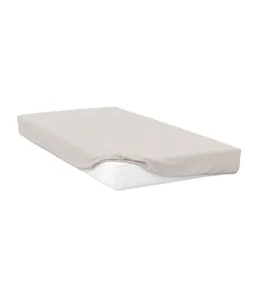 Percale extra deep fitted sheet ivory Belledorm