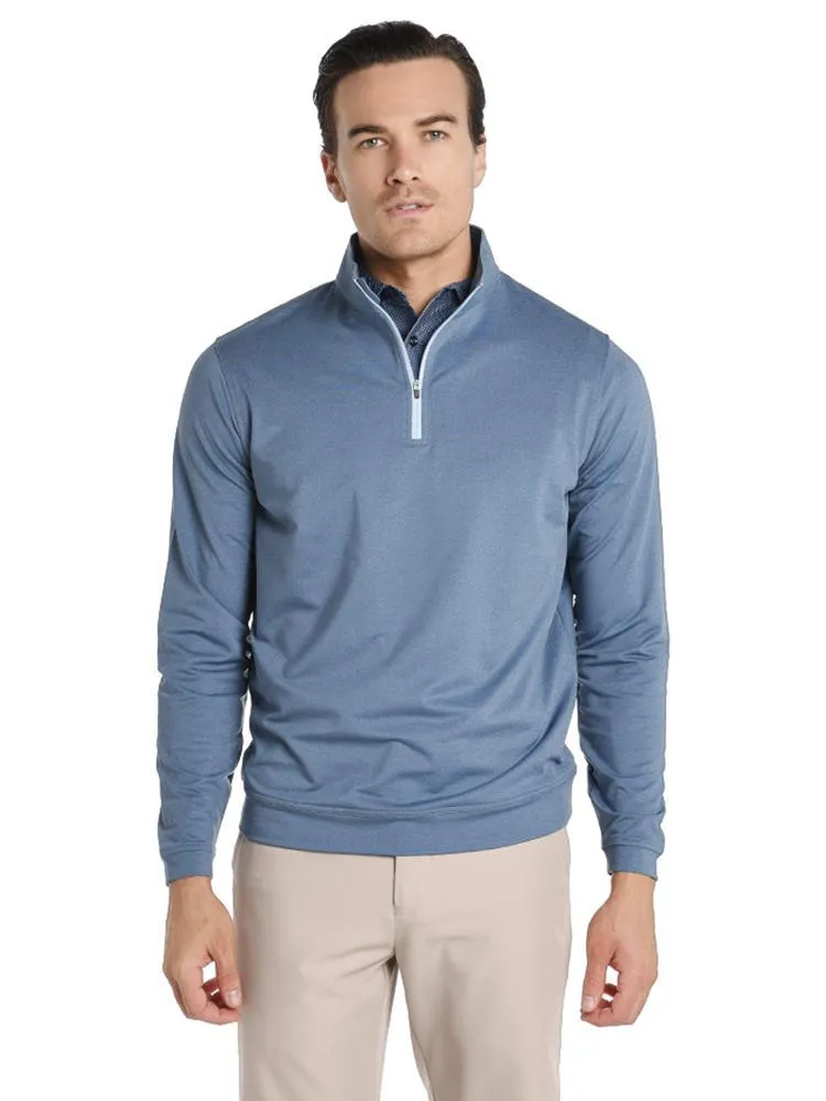     PETER MILLAR  Perth Stretch Melange 1/4 Zip Pullover    