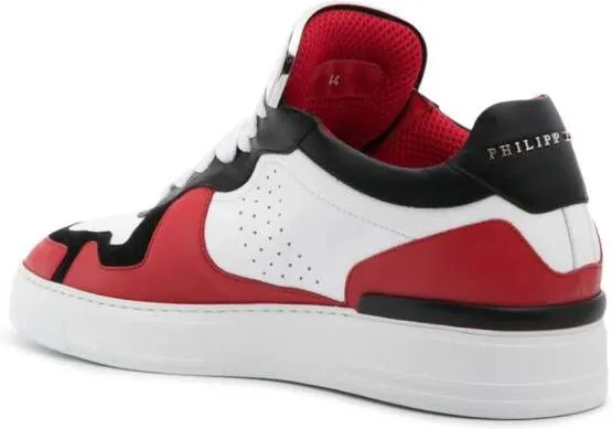 Philipp Plein logo-plaque panelled sneakers White