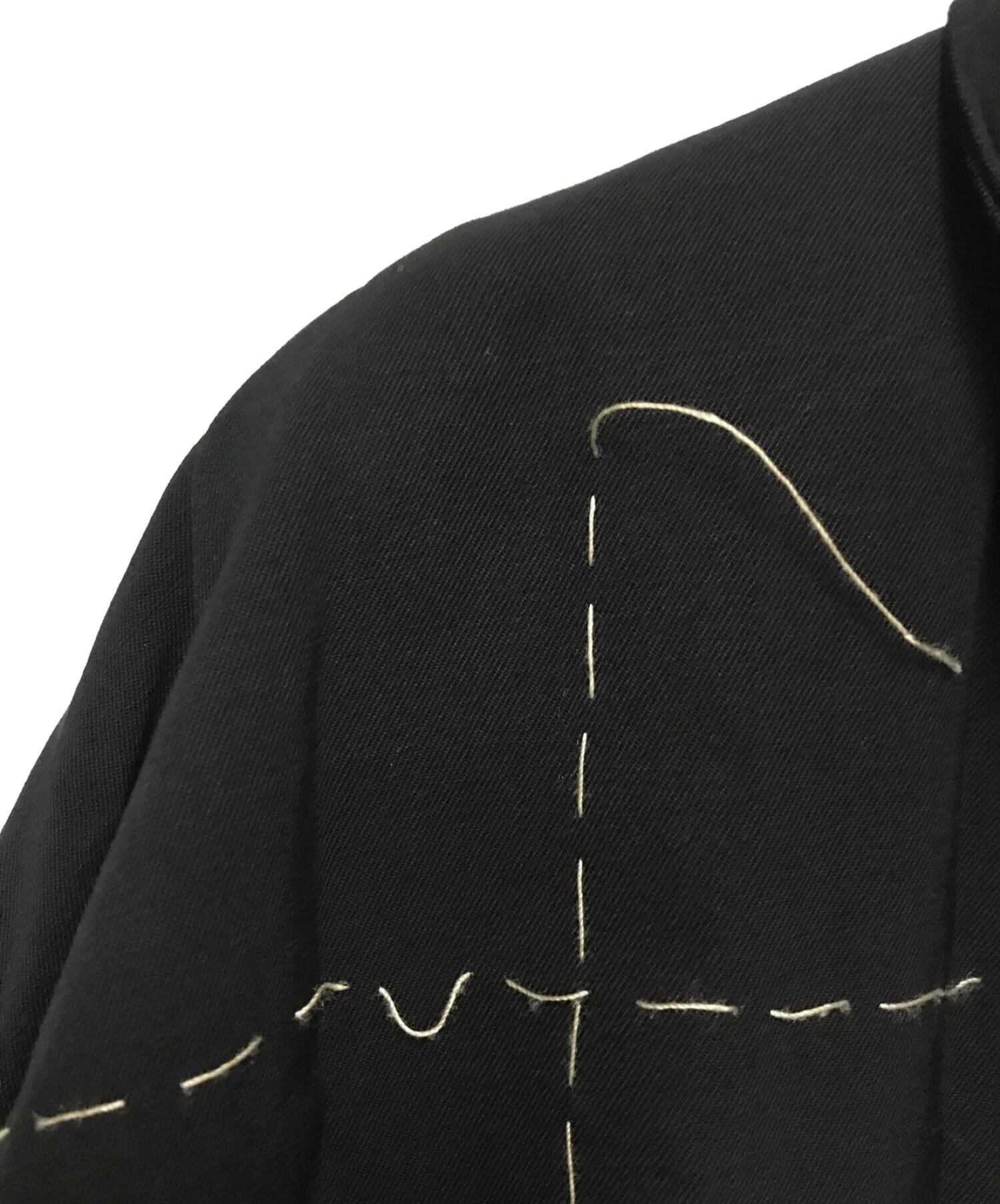 [Pre-owned] YOHJI YAMAMOTO stitched woollen jacket FB-J44-102