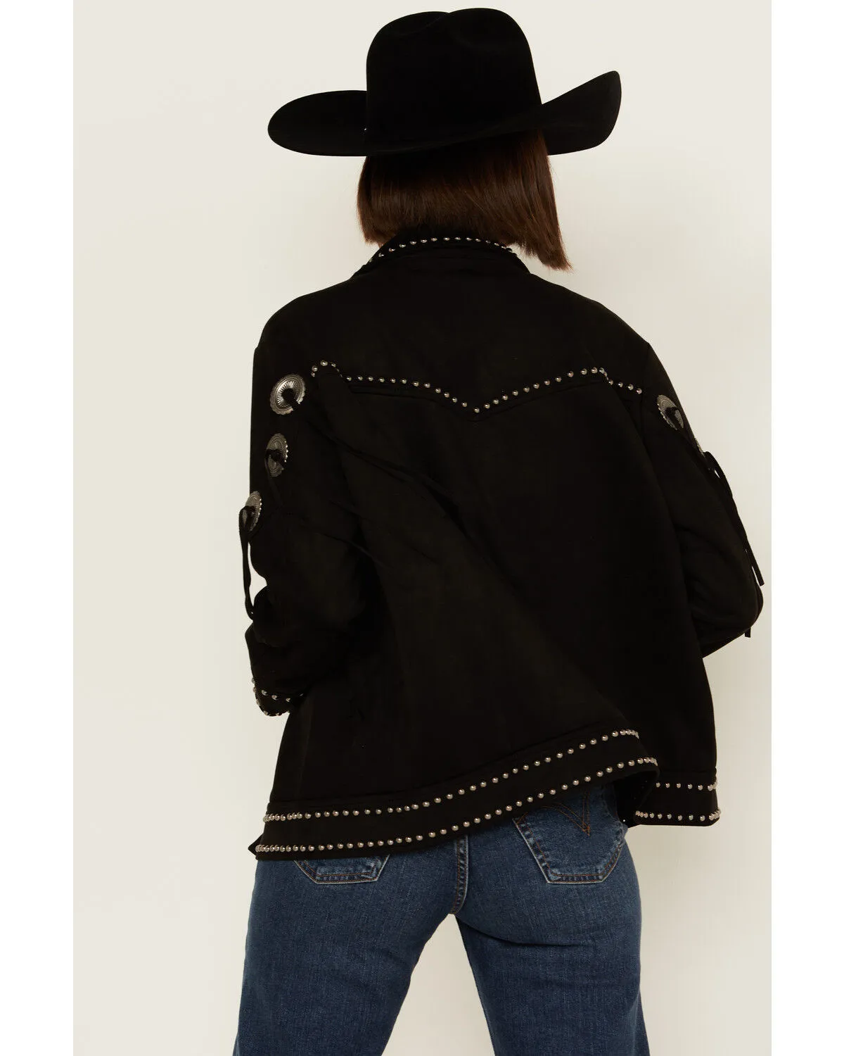 Product Name:  Vocal Women's Concho Studded Fringe Jacket