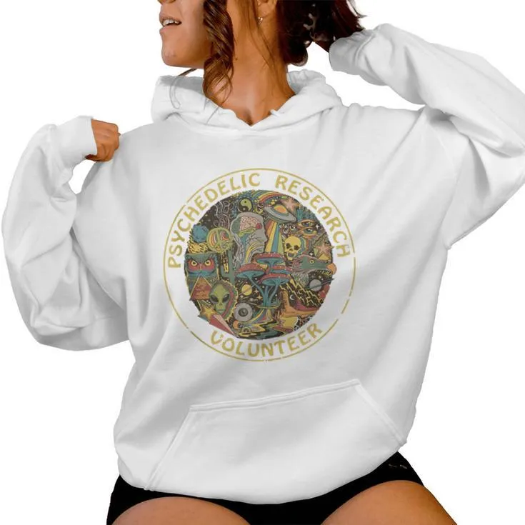 Psychedelic Mushroom Psychedelic Research Volunr Women Hoodie