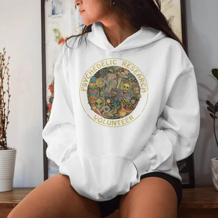 Psychedelic Mushroom Psychedelic Research Volunr Women Hoodie