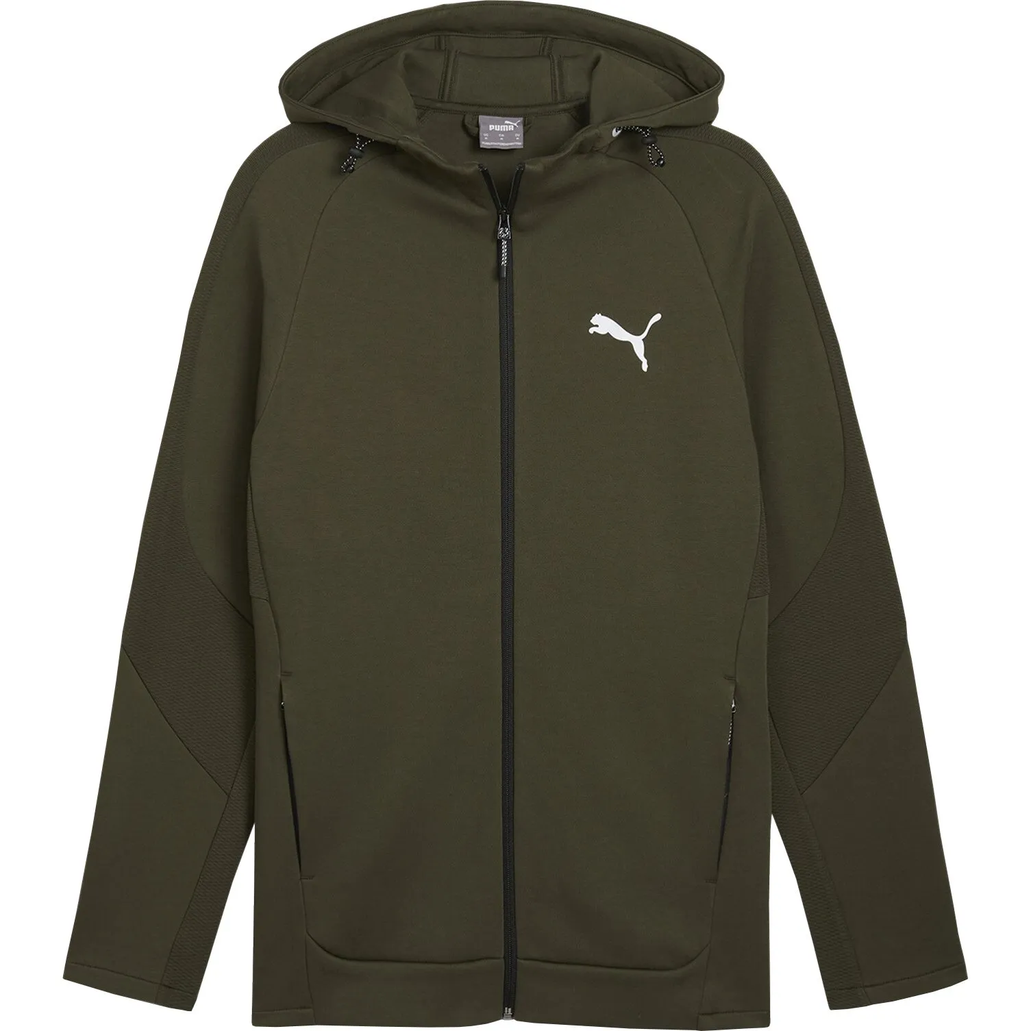 Puma - evoStripe Full-Zip DK Hoodie Men dark olive